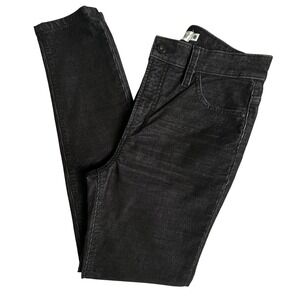 Carve Designs Skyler Slim Cord Pants Black Organic Cotton Blend High Rise Sz 4
